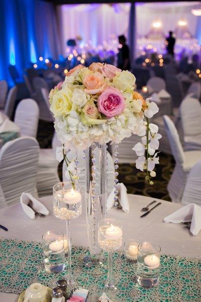 Hanging Crystal Centerpieces